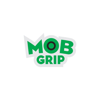 Mob Griptape Vinyl Skateboard Stickers Logo Green/Black 3.25" x 2.125" 5-Pack