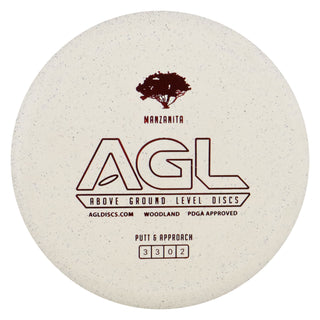 AGL Disc Golf Woodland Hemp Manzanita Putter 3/3/0/2 White/Red 174 grams