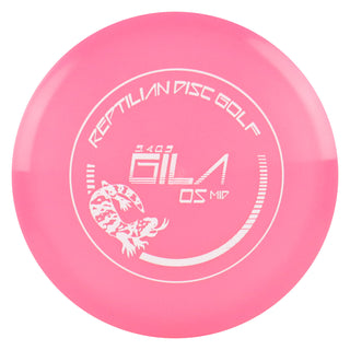 Reptilian Disc Golf Amber Gila Midrange Disc 5/4/0/3 Pink/White 173 grams