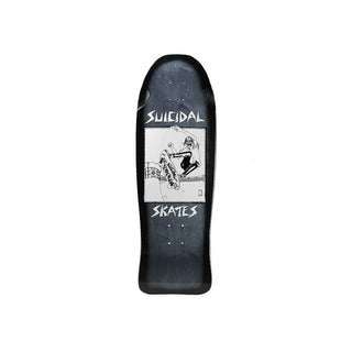 Dogtown Deck Suicidal Skates Pool Skater Re-Issue Black 10.12" x 30.32"