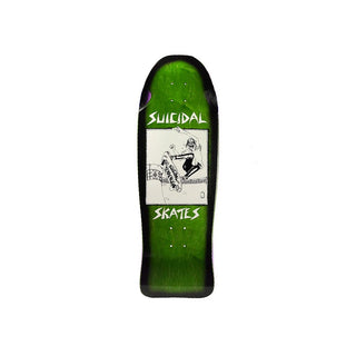 Dogtown Deck Suicidal Skates Pool Skater Re-Issue Green 10.12" x 30.32"