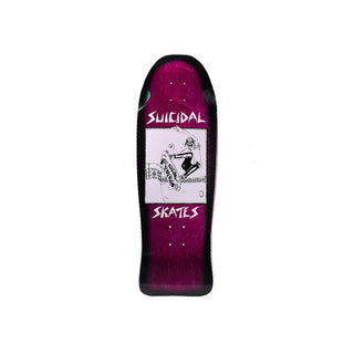 Dogtown Deck Suicidal Skates Pool Skater Re-Issue Pink 10.12" x 30.32"