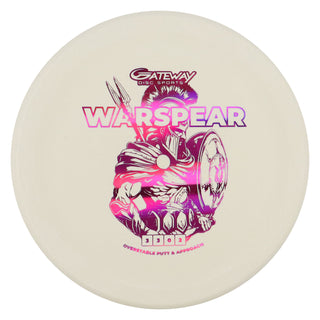 Gateway Disc Golf Suregrip Warspear Putter 3/3/0/2 White/Magenta 176 grams