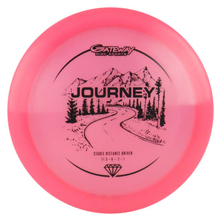 Gateway Disc Golf Diamond Journey Distance Driver 11.5/6/-2/1 Pink/Black 174 grams