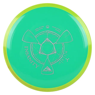 Axiom Disc Golf Neutron Insanity Distance Driver 9/5/-2/1.5 Green/Yellow Orange 173 grams