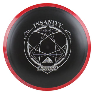 Axiom Disc Golf Fission Insanity Distance Driver 9/5/-2/1.5 Black/Red 155 grams