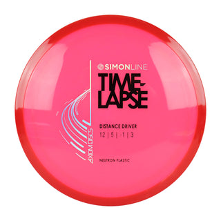 Axiom Disc Golf Simon Lizotte Line Neutron Time Lapse Driver 12/5/-1/3 Pink/Red 175 grams