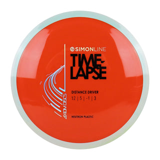 Axiom Disc Golf Simon Lizotte Line Neutron Time Lapse Driver 12/5/-1/3 Orange/Cloudy Sky 175 grams