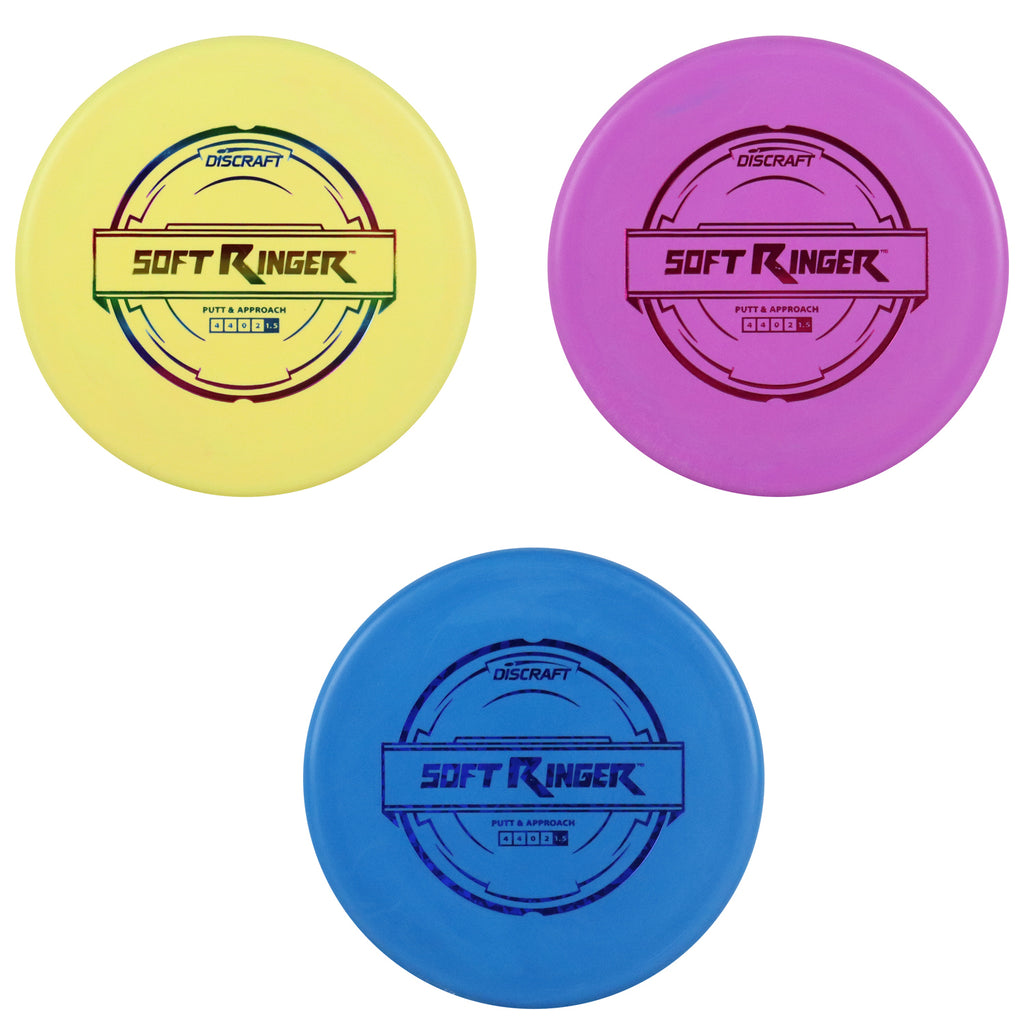 Discraft Disc Golf Putter Line Soft Ringer Putter 4/4/0/2 - Choose Exa ...