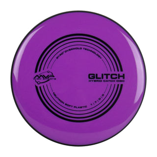 MVP Disc Golf Neutron Glitch Soft Putter Hybrid Catch True Purple 148 grams