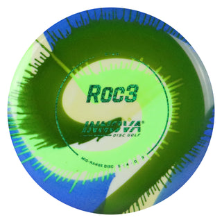 Innova Disc Golf Star I-Dye Roc3 Midrange 5/4/0/3 Olive Swirl/Matrix 180 grams