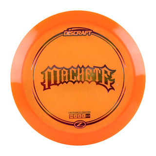 Discraft Disc Golf Z Line Machete Distance Driver 11/4/0/4 Orange/Gold Gradient 173-174g