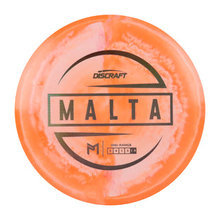 Discraft Disc Golf Paul McBeth Malta Midrange Disc 5/4/1/3 Orange Cream/Prism 175-176g