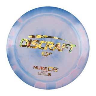 Discraft Disc Golf ESP Nuke OS Distance Driver 13/4/0/4 Pink Blue/Gold Flowers 170-172g