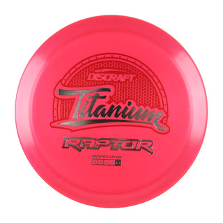 Discraft Disc Golf Titanium Raptor Distance Driver 9/4/0/3 Red/Opal 173-174g