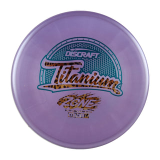 Discraft Disc Golf Titanium Zone Putter 4/3/0/3 Purple/Teal Leopard 170-172g