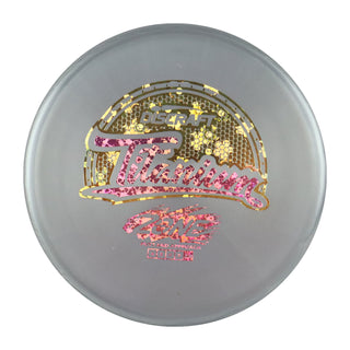 Discraft Disc Golf Titanium Zone Putter 4/3/0/3 Grey/Gold Hearts 173-174g
