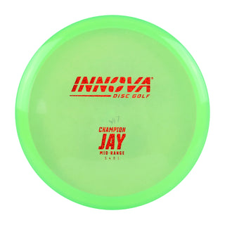 Innova Disc Golf Champion Jay Midrange Disc 5/4/0/1 Lime/Red 175 grams