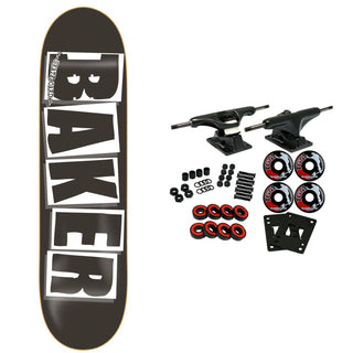 Baker Complete Logo Black/White 8.475"