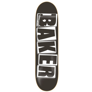 Baker Logo Skateboard Black/White 8.0" x 31.5" with Independent Trucks, Triclops Wheels