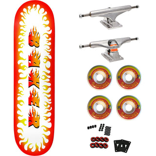 Baker Premium Skateboard with Indy Trucks and Triclops Wheels 8.25" Casper Flama