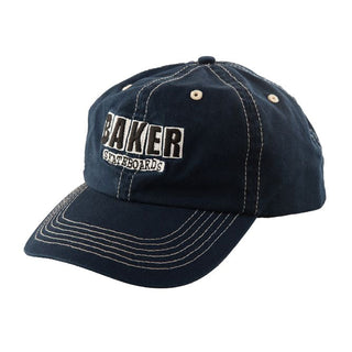 Baker Skateboards Hat Classic Logo Dad Cap Blue