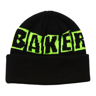Baker Skateboards Beanie Brand Logo Black/Green
