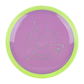 Axiom Disc Golf Neutron Mayhem Distance Driver 13/5/-1.5/2 Purple/Yellow 172 grams