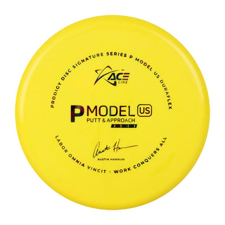 Ace Line Disc Golf P Model US Autin Hanum 2022 Signature Putter 3/5/-1/1 Yellow/Rainbow 174g