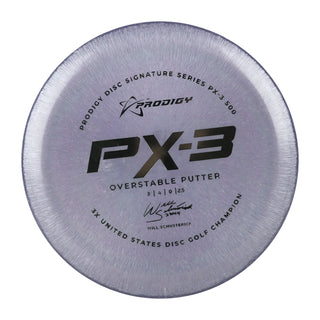 Prodigy Disc Golf PX-3 500 Schusterick 2022 Signature Putter 3/4/0/2.5 Grey Purple/Silver 174g