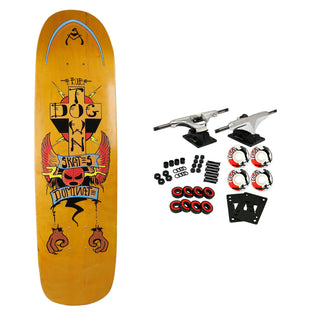 Dogtown Skateboard Complete Dominate Pool Shape Orange 8.375" x 32.075"