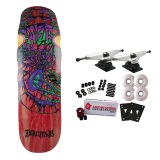 Dogtown Skateboard Complete Web Pool Shape Red 9.25" x 32.2"
