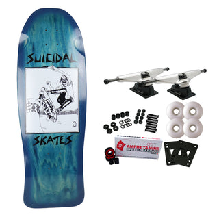 Dogtown Skateboard Complete Suicidal Skates Pool Skater Blue Fade Blue 10.12" x 30.32" Old School