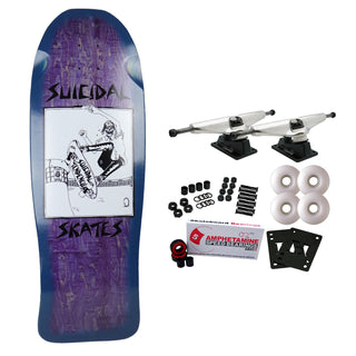 Dogtown Skateboard Complete Suicidal Skates Pool Skater Blue Fade Purple 10.12" x 30.32" Old School