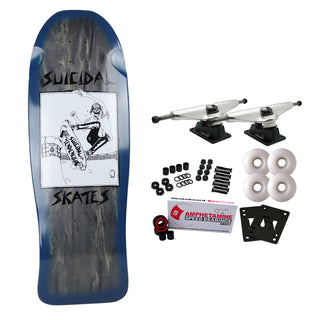 Dogtown Skateboard Complete Suicidal Skates Pool Skater Blue Fade Black 10.12" x 30.32" Old School