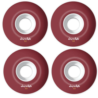Chocolate Skateboard Wheels 52mm 99A OG Chunk Staple White/Red