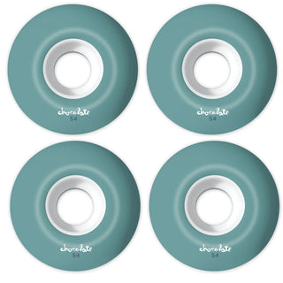 Chocolate Skateboard Wheels 54mm 99A OG Chunk Staple White/Blue
