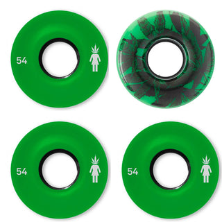 Girl Skateboard Wheels 54mm 80A Trees Cruiser Green Soft