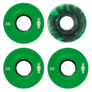 Girl Skateboard Wheels 56mm 80A Trees Cruiser Green Soft