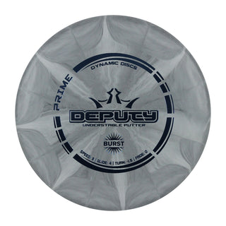 Dynamic Disc Golf Prime Burst Deputy Putter 3/4/-1.5/0 Grey/Blue 176 grams