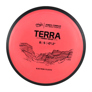 MVP Disc Golf Electron Terra Driver 8/5/-0.5/2.5 Light Red 175 grams