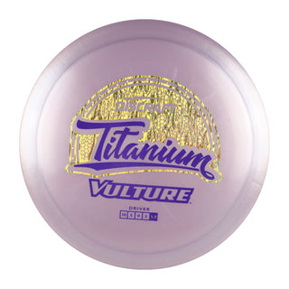 Discraft Disc Golf Titanium Vulture Distance Driver 10/5/0/2 Light Purple/Gold Purple 173-174g