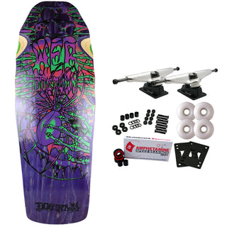 Dogtown Old School Skateboard Complete Web Reissue Purple/Black 10.25" x 30.7"