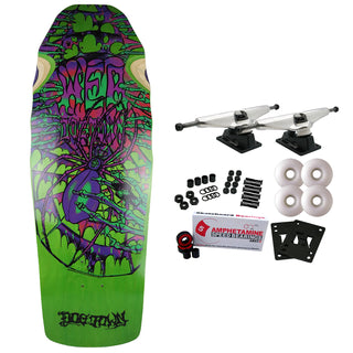 Dogtown Old School Skateboard Complete Web Reissue Green/Black 10.25" x 30.7"