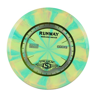 Streamline Disc Golf Cosmic Neutron Runway Midrange 5/4/0/3.5 Green Yellow 167g