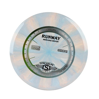 Streamline Disc Golf Cosmic Neutron Runway Midrange 5/4/0/3.5 Slate Light Orange 174g