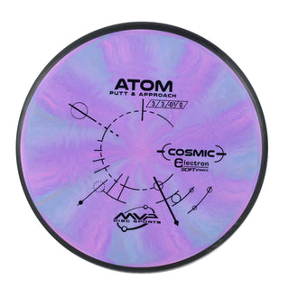 MVP Disc Golf Cosmic Electron Atom Soft Putter 3/3/0/1 Purple Pink 175 grams