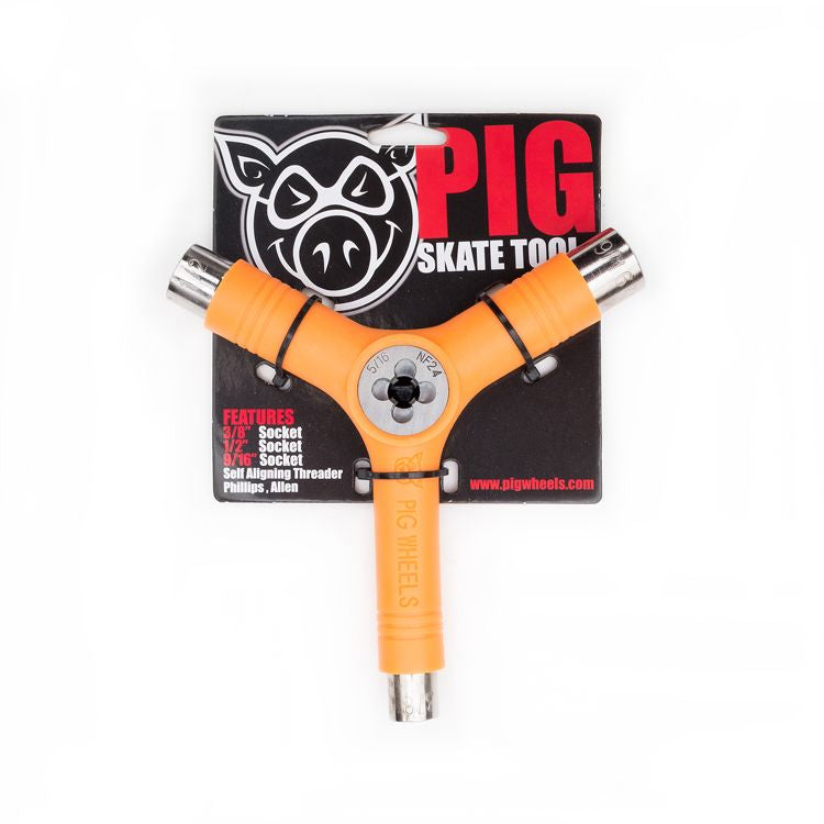 Pig Skate Tool Tri Socket All In One With Threader - Orange – TGM ...