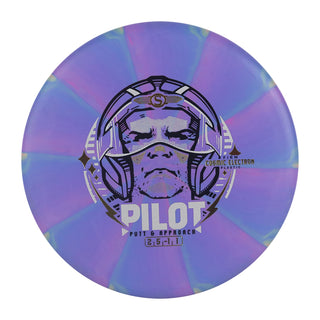 Streamline Disc Golf Cosmic Electron Pilot Firm Putter 2/5/0/1 Bright Purple Swirl 171 grams