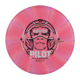Streamline Disc Golf Cosmic Electron Pilot Firm Putter 2/5/0/1 Peach Red 171 grams